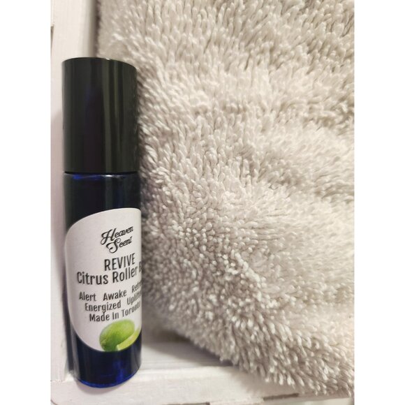 Uplifting Citrus Aromatherapy Roller: Energizing Essential Oil Blend, Handmade i - Picture 9 of 10
